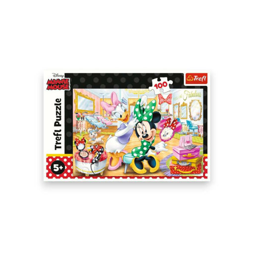Picture of TREFL PUZZLE 100 PCS MINNIE IN BEAUTY PARLOUS